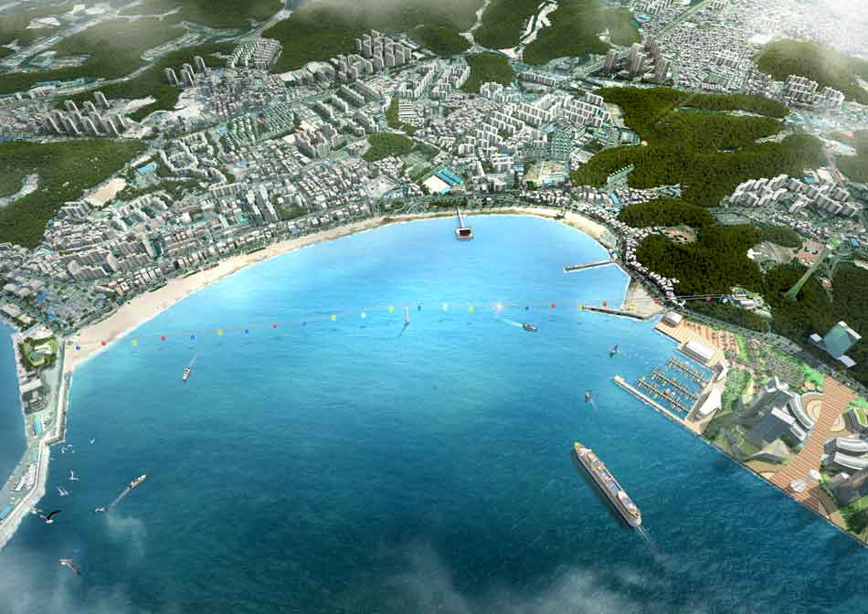 포항해상케이블카 조감도 이미지